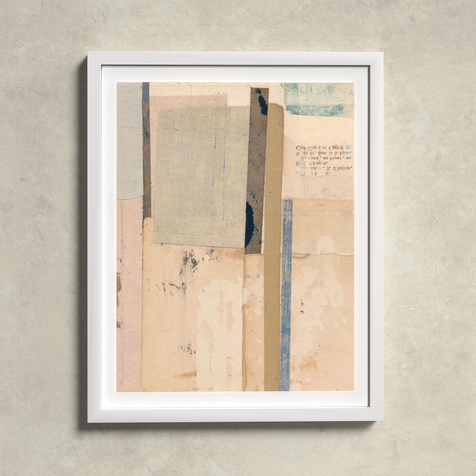 Go Softly Painting by Sarah Short, White, 38" H x 30" W x 1.25" D
