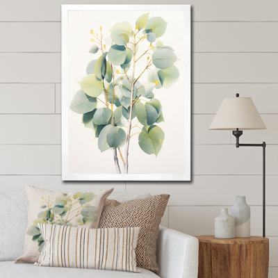 «Green Green Minimalisme Eucalyptus Essence V» sur toile