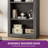68.5'' H 5-Tier Arched Wooden Bookshelf With Adjustable Shelves