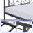 Aylena Vintage Metal Bed Frame with Diamond Pattern Headboard-495075732-503304933