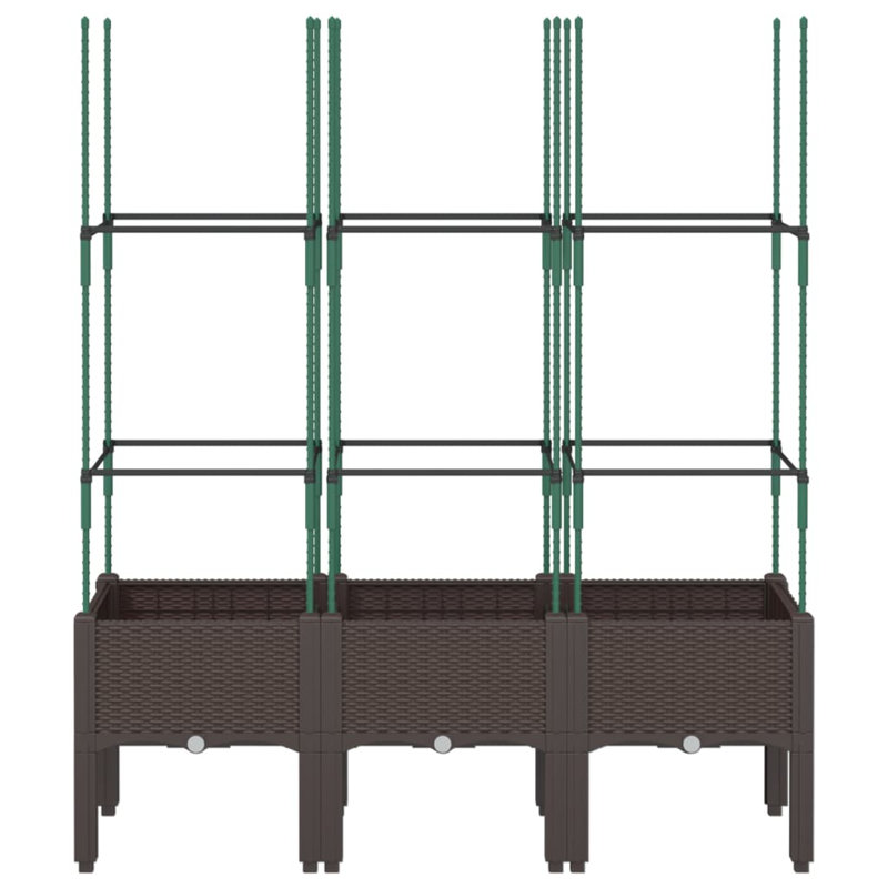 Aisatou Elevated Planter, Brown