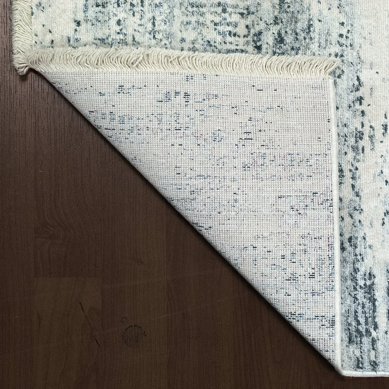 Matsuda Viscose Abstract Indoor Rug, Rectangle 7'8" x 10'7"