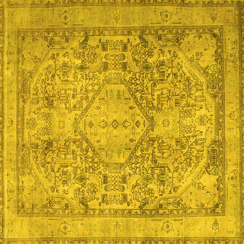 Tapis jaune Guaglirdo, Carré 6 pi