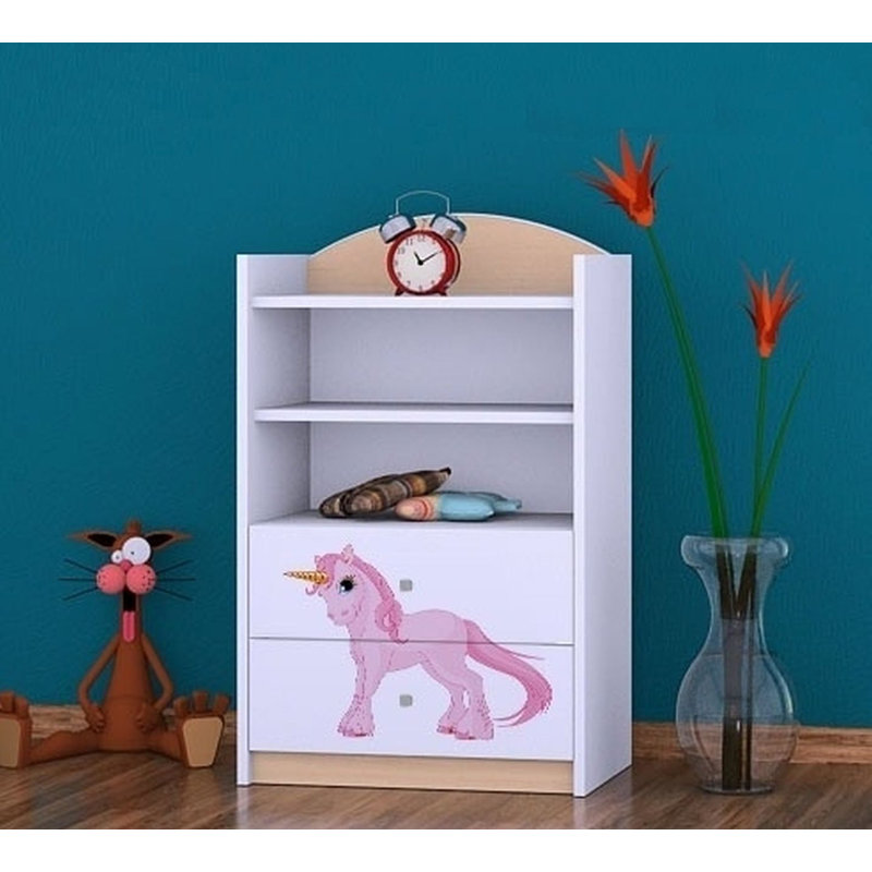 Katelyn 96cm H X 60cm W Animals Kids Cube, Bright Pear