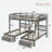 Bunk Bed With 3 Drawers