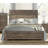 Rustic Brown Wooden Full Size Bed Frame, Bedroom Furnishings With Headboard & , Rails, Box Spring Required, Needed, Essential, Mandatory, Demanded And Extraordinary Furniture Required