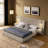Queen Size Upholstered Bed Frame With Chenille Fabric, Queen Size Platform Bed