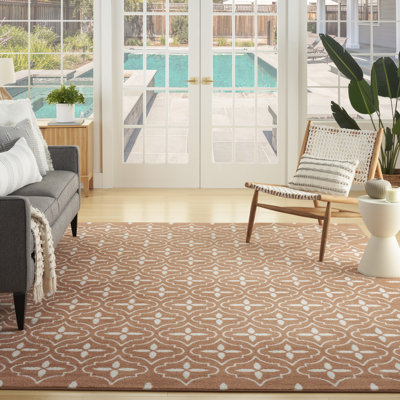 Nourison Essentials Copper Indoor/Outdoor Area Rug