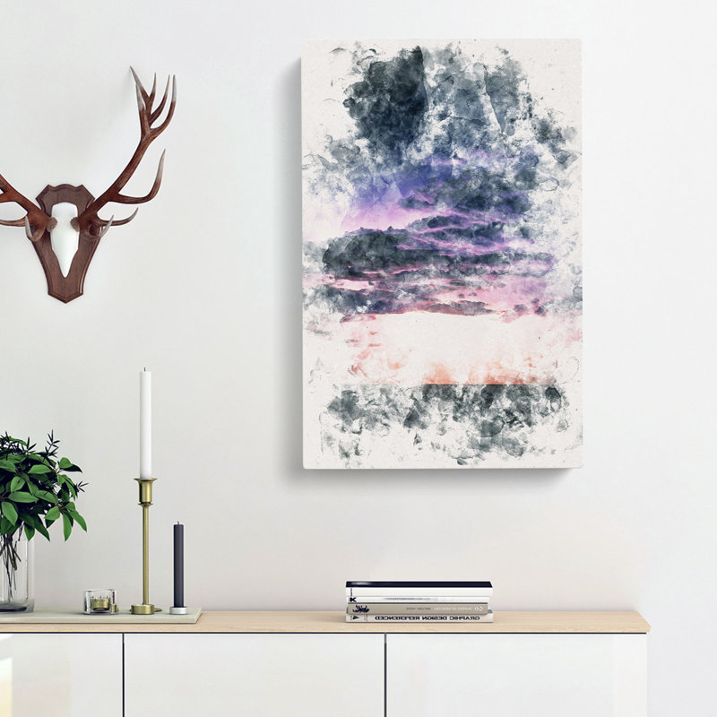 Lightning In The Caribbean - Wrapped Canvas Painting, 50cm H x 35cm W x 3cm D