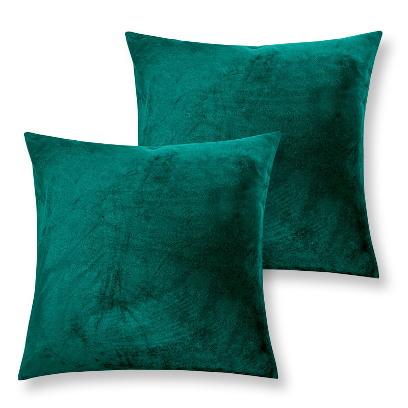 Velvet Scatter Cushion Cover, Dark Green