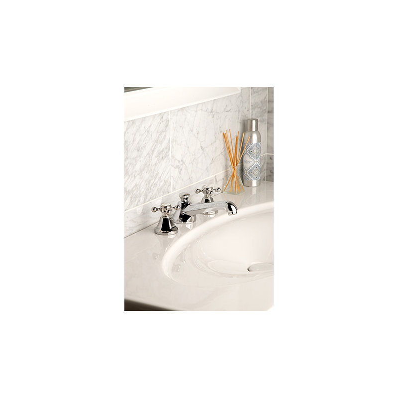 Metropole Widespread Bathroom Faucet with Drain Asssembly, Polished Chrome