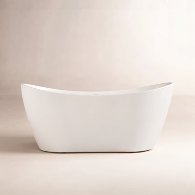 59'' x 29'' Freestanding Soaking Acrylic Bathtub