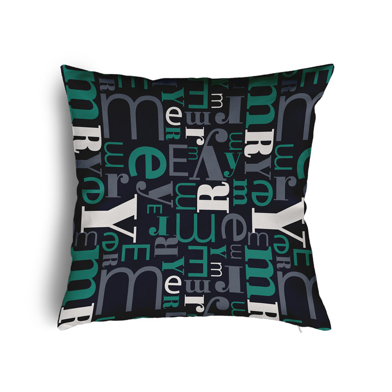 Hobart Square Cushion, 60cm H x 60cm W x 15cm D, Navy