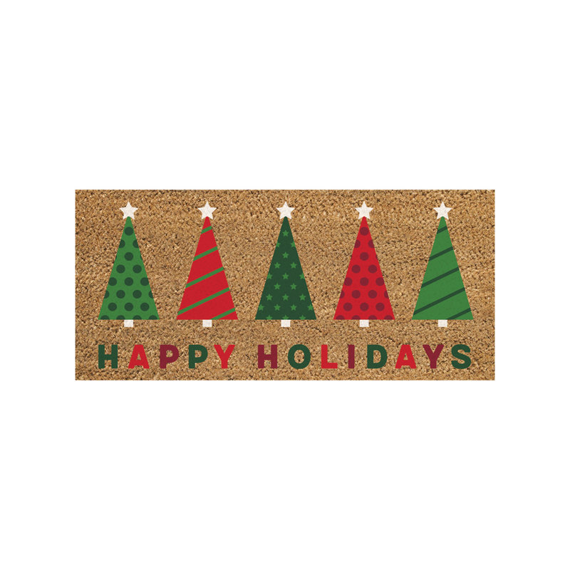 Tapis de Noël Happy Holiday Trees