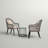Paphos 2 - Person Patio Dining Set with Round Table , Cushions Included