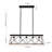 5-Light Farmhouse Chandeliers For Dining Room, Metal Rustic Pendant Island Light Fixture, Modern Rectangular Island Lights For Kitchen, Living Room (No Bulbs)-1139942791