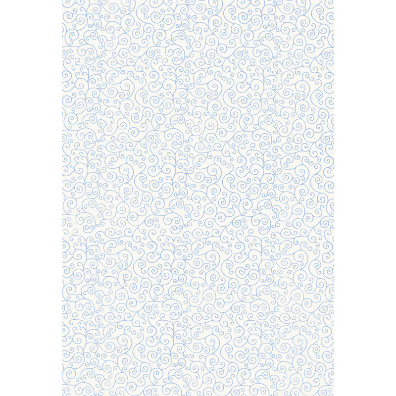 Papier peint Sangar Scroll, Bleu faïence