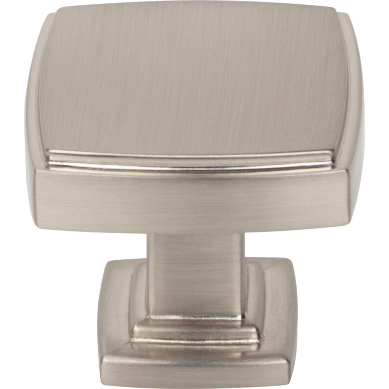 Square Knob, Satin Nickel