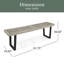 Banc d'extérieur en métal / bois massif-956995077