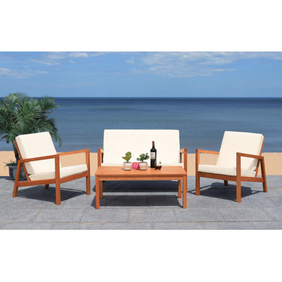 4 Piece Sofa Seating Group with Cushions