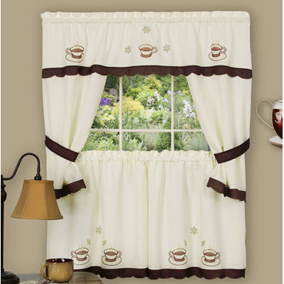 Angelissa Scalloped Kitchen Curtain