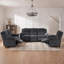 3 Piece Velvet Reclining Living Room Set-109969661