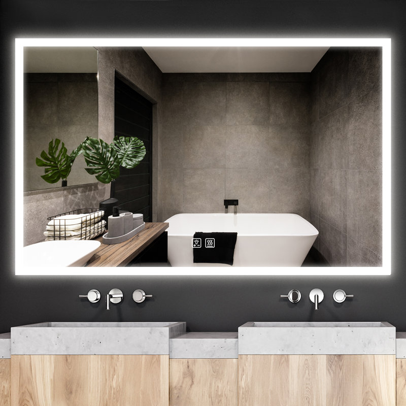 Naliyah Flat Wall Mirror, 48" x 30"