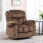 Fauteuil inclinable pivotant et berçant avec canapé en cuir reconstitué chauffant et chauffant-112381954