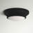 Callensburg 2-Light 13" Flush Mount in Matte Black-207745576