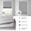 Abat-jour romain sans cordon obscurcissant en tissu de 33 po x L 64 po gris doux, doublure thermique en mousse, ourlet lesté, tissu amovible, fixation intérieure à l'intérieur, certifié OEKO-TEX avec quincaillerie de fixation-1013965926