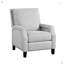 Fauteuil inclinable à dossier poussoir de style transitionnel en chenille de style transitionnel à dossier poussoir