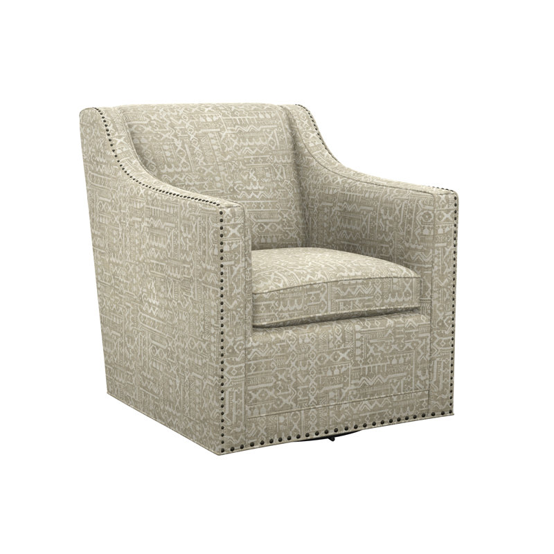 Barrier Swivel Armchair, Beige