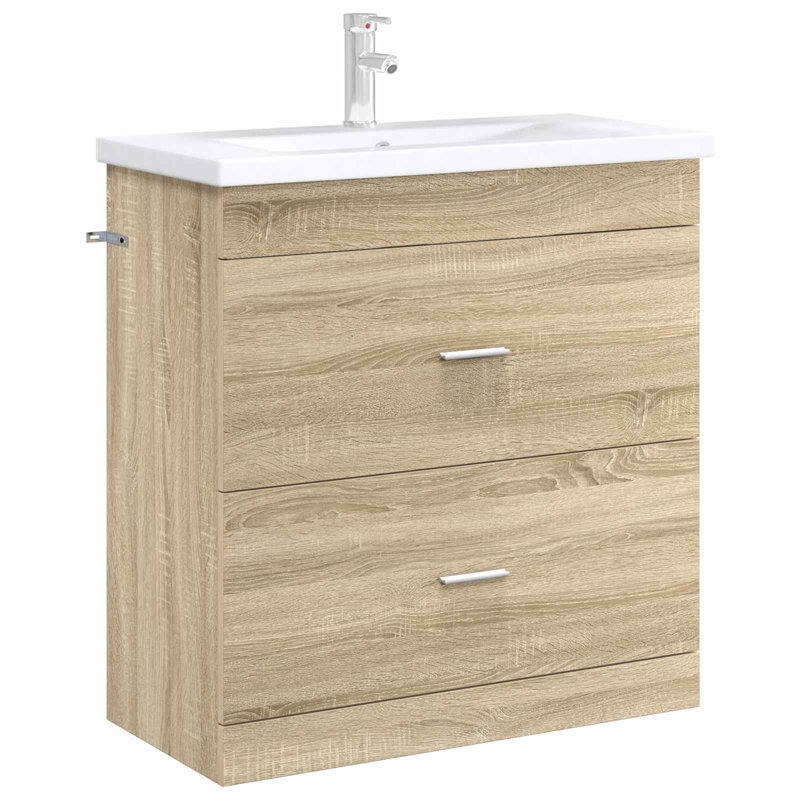 78.5cm Bathroom Vanity Base Only, Sonoma Oak