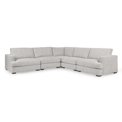 Ludwig 5-piece Upholstered Fabric Sectional Sofa