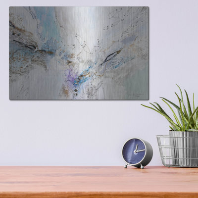 Luxe Metal Art 'Seafoam Neutral 3' By Jennifer Gar " Seafoam Neutral 3 " by Jennifer Gardner