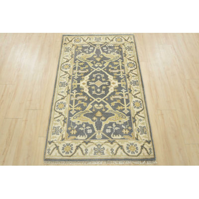 Bitanya One-of-a-Kind 3'1" X 5'1" New Age Wool Area Rug in Gray