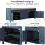 Polyester Upholstered Storage Bench-737970111