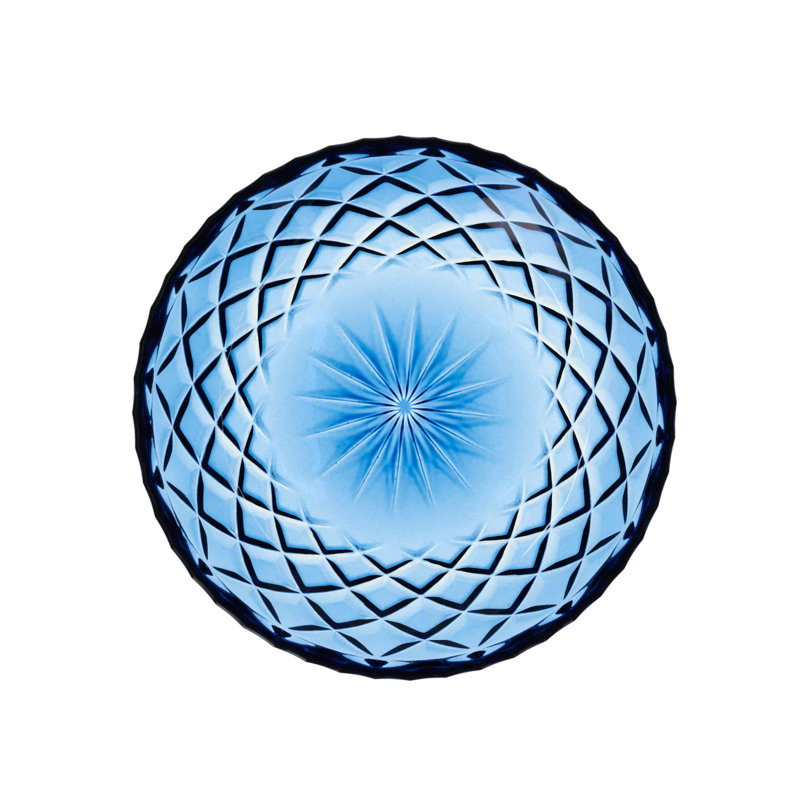Tollette 16cm Glass, Blue / White / Grey