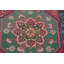 Tapis de couloir traditionnel rose fait à la main 3 x 13