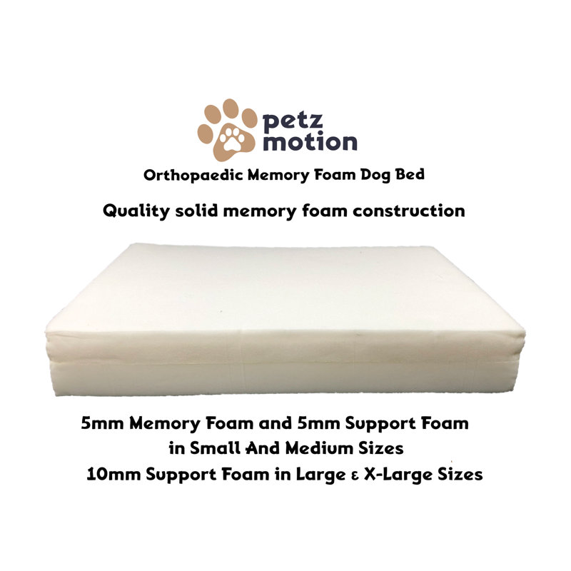 Orthopedic Polyester Pet Bed, Extra Extra Large, Brown