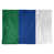 Blanc / bleu / vert