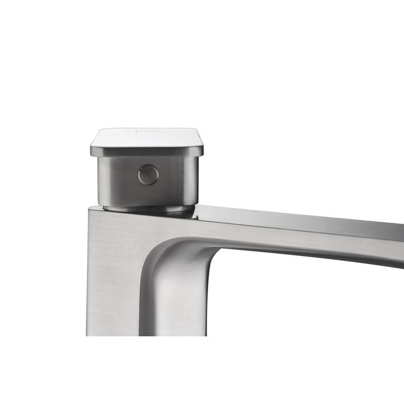 Vibra Minimalist Single-Handle Bathroom Sink Faucet in Brushed Nickel