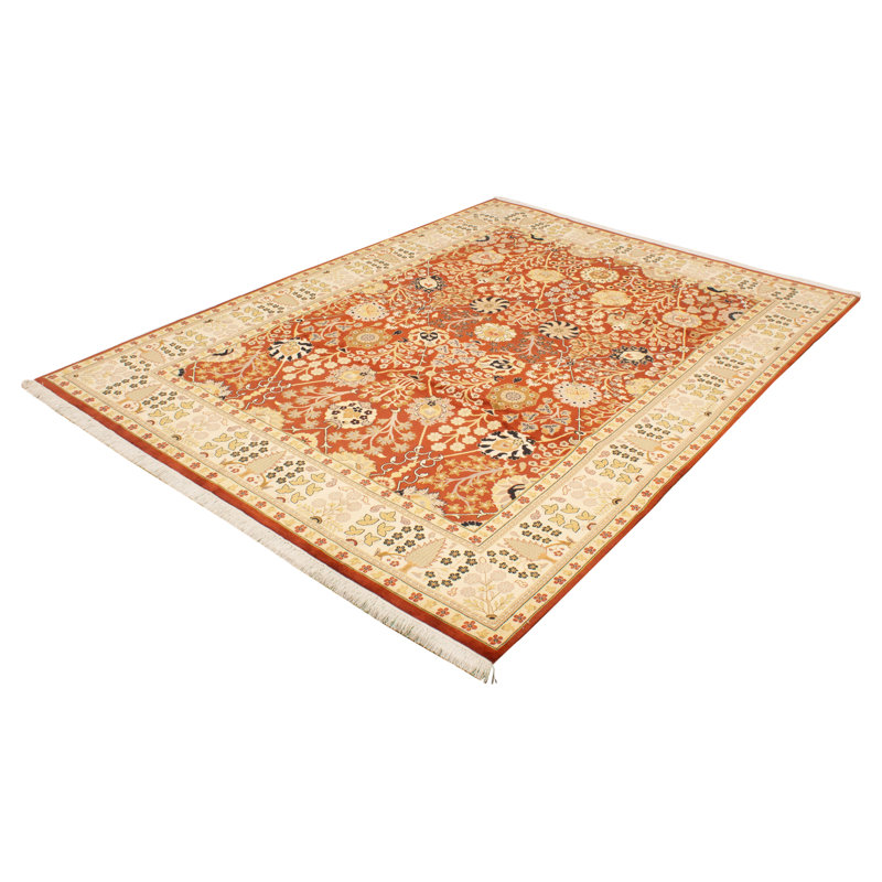 Tapis intérieur en laine 9 pi 1 po x 12 pi 3 po one-of-kind à la main-noué la 2010 Opechee