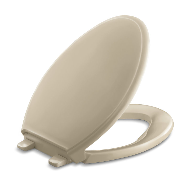 Glenbury Elongated Toilet Seat, Mexican Sand, Non Ready Latch