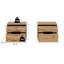 50 cm W Bedside Table