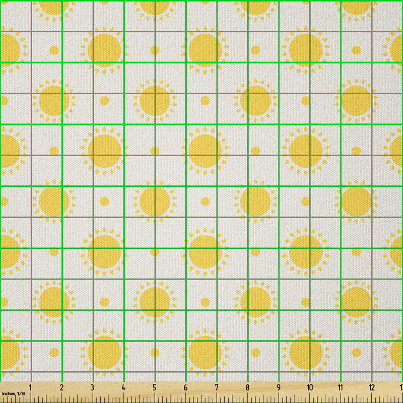 Deone Sun Motif Colourful Summer Multi-Purpose Fabric