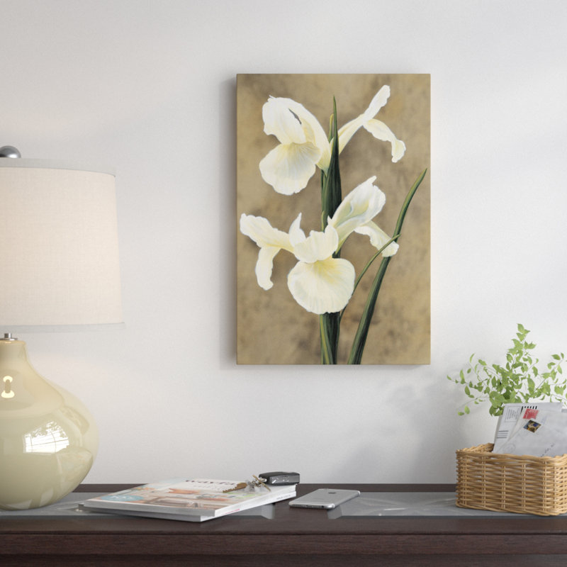 « iris », reproduction d’art sur toile tendue, H 40 po x l 26 po x P 1,5 po, Toile tendue, Pas de tapis