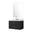 Ensemble de meuble-lavabo simple l 30 po x P 22 po, miroir 28 po et robinet chromé Castor-104785187-105299704