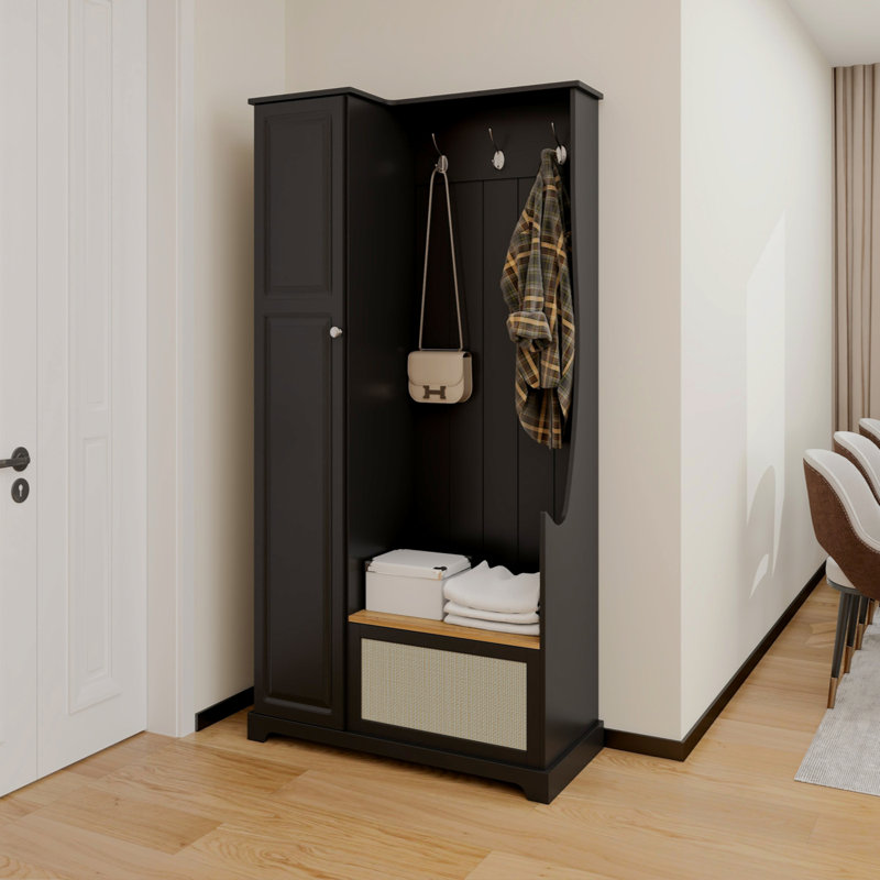 Arbre d'entrée avec banc, armoire de rangement, convient au salon, au vestibule, à la chambre à coucher