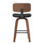Tabouret de bar et de comptoir pivotant en cuir Derek-1827681349